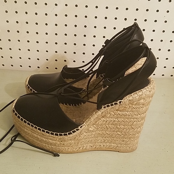 ysl espadrille wedges